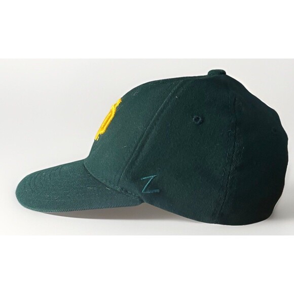 Vtg Zephyr “Z-Fit” Notre Dame Fighting Irish Stretch Hat — Green/Gold M/L NCAA - Picture 2 of 9